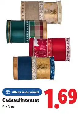 Lidl Cadeaulintenset aanbieding