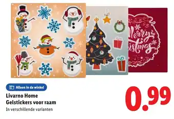 Lidl Livarno Home Gelstickers voor raam aanbieding