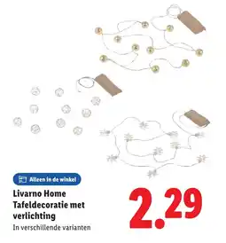 Lidl Livarno Home Tafeldecoratie met verlichting aanbieding