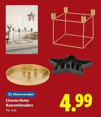 Lidl Livarno Home Kaarsenhouders aanbieding