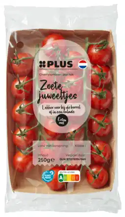 PLUS PLUS Nederlandse cherry trostomaten aanbieding