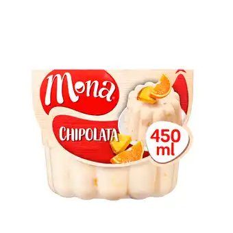 PLUS Mona Chipolatapudding met tropisch fruit aanbieding