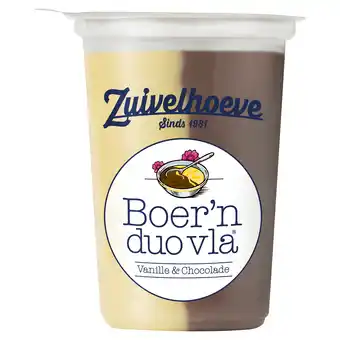PLUS Zuivelhoeve Boer'n vla choco vanille aanbieding