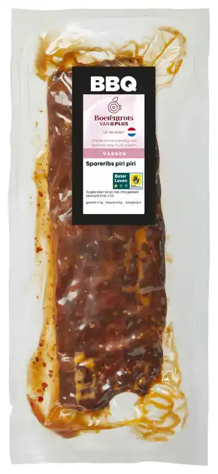PLUS PLUS Spareribs piri piri aanbieding