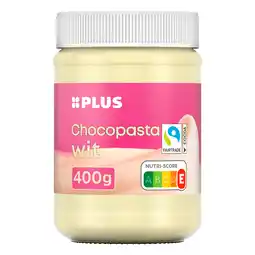 PLUS PLUS Witte chocoladepasta Fairtrade aanbieding