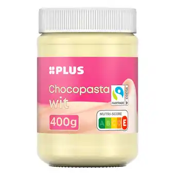 PLUS PLUS Witte chocoladepasta Fairtrade aanbieding