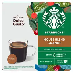PLUS Starbucks Dolce gusto koffiecups house blend aanbieding
