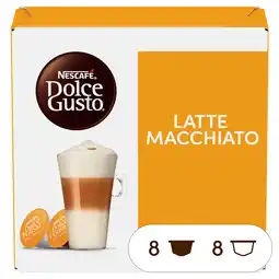 PLUS Nescafe Dolce Gusto koffiecups latte macchiato aanbieding