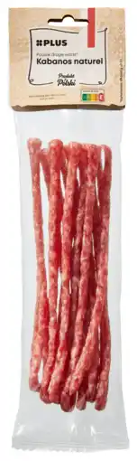 PLUS PLUS Kabanos Naturel aanbieding