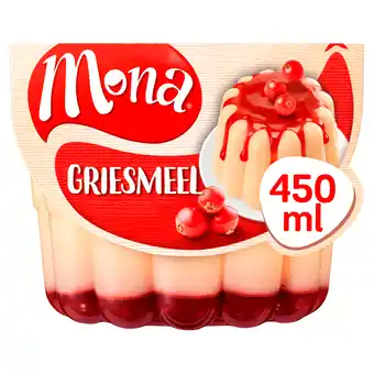 PLUS Mona Griesmeelpudding met rode bessensaus aanbieding