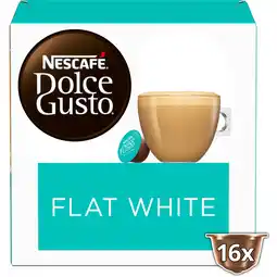 PLUS Nescafe Dolce Gusto koffiecups flat white aanbieding