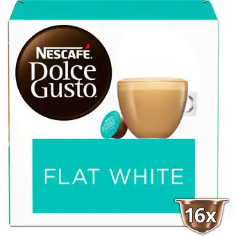 PLUS Nescafe Dolce Gusto koffiecups flat white aanbieding