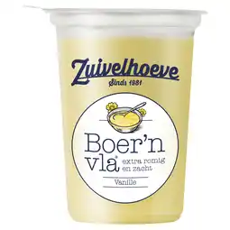 PLUS Zuivelhoeve Boer'n vla vanille aanbieding