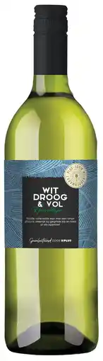 PLUS PLUS Huiswijn wit droog & vol aanbieding