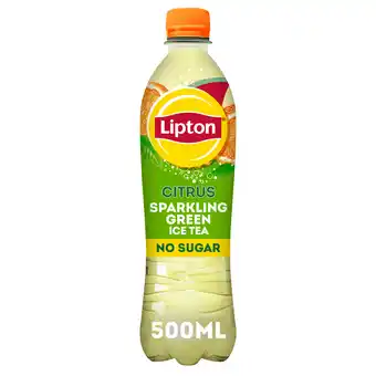 PLUS Lipton Ice tea sparkling green citrus zero aanbieding
