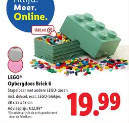 Lidl LEGO Opbergdoos Brick 6 aanbieding