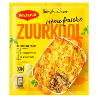 PLUS Maggi Ovenschotel zuurkool crème fraîche aanbieding