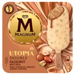 PLUS Magnum Magnum Double Hazelnut Sticks 3x85ml aanbieding