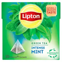 PLUS Lipton Green intense mint Thee aanbieding