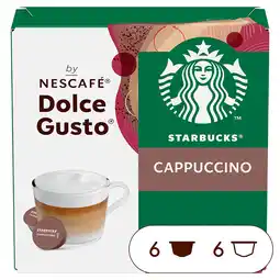 PLUS Starbucks Dolce gusto koffiecups cappuccino aanbieding