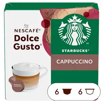 PLUS Starbucks Dolce gusto koffiecups cappuccino aanbieding