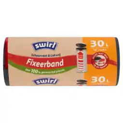 PLUS Swirl Pedaalemmerzak Fixeerband XL 30L aanbieding
