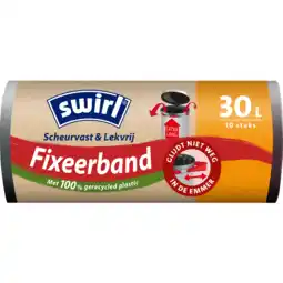 PLUS Swirl Pedaalemmerzak Fixeerband XL 30L aanbieding