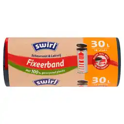PLUS Swirl Pedaalemmerzak Fixeerband XL 30L aanbieding