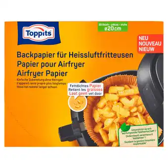 PLUS Toppits Bakvellen Airfryer 20cm aanbieding