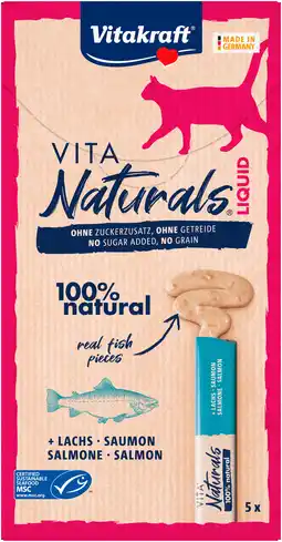 PLUS Vitakraft Naturals liquid snack zalm aanbieding