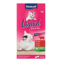 PLUS Vitakraft Liquid snack rund & kattengras aanbieding
