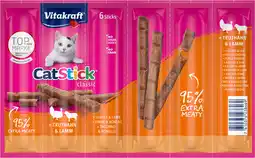 PLUS Vitakraft catstick kalkoen en lam aanbieding