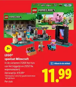 Lidl LEGO speelset Minecraft aanbieding