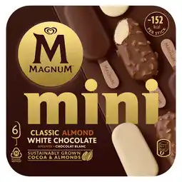 PLUS Magnum Mini classic almond white chocolate aanbieding
