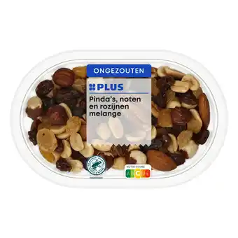 PLUS PLUS Pindas noten en rozijnen melange aanbieding