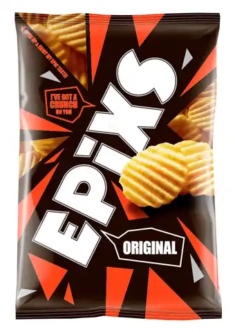 PLUS Epixs Ribbelchips naturel aanbieding