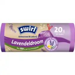 PLUS Swirl Pedaalemmerzak Van-Lav Trekband 20L aanbieding