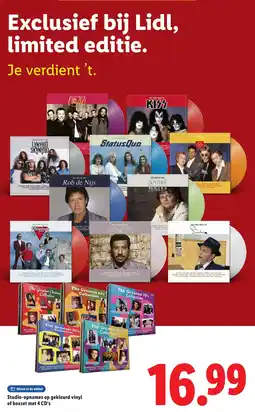 Lidl Studio-opnames op gekleurd vinyl of boxset met 4 CD's aanbieding