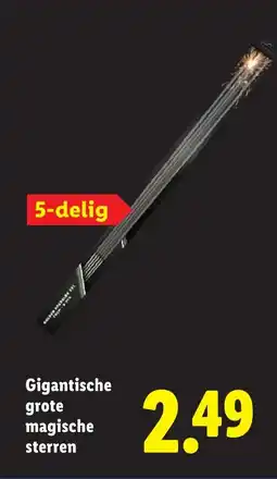 Lidl Gigantische grote magische sterren aanbieding