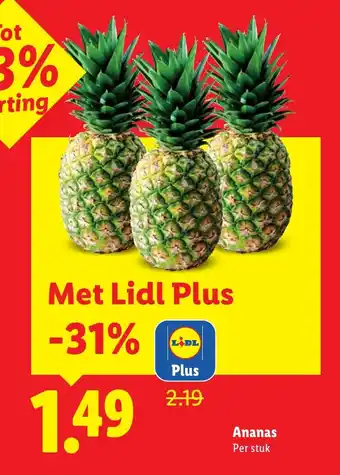 Lidl Ananas aanbieding