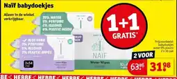 Kruidvat Naïf babydoekjes aanbieding