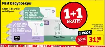 Kruidvat Naïf babydoekjes aanbieding