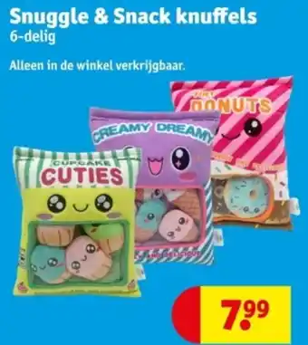 Kruidvat Snuggle & Snack knuffels 6-delig aanbieding