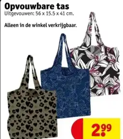 Kruidvat Opvouwbare tas aanbieding