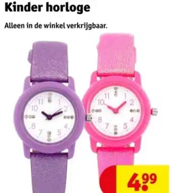 Kruidvat Kinder horloge aanbieding