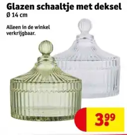 Kruidvat Glazen schaaltje met deksel aanbieding