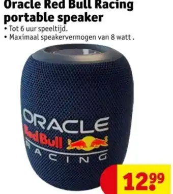 Kruidvat Oracle Red Bull Racing portable speaker aanbieding