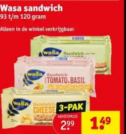Kruidvat Wasa sandwich aanbieding