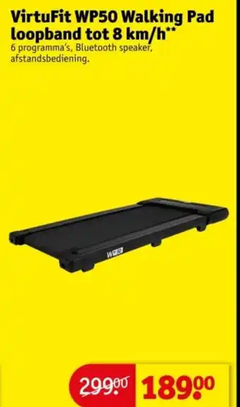 Kruidvat VirtuFit WP50 Walking Pad loopband tot 8 km/h aanbieding