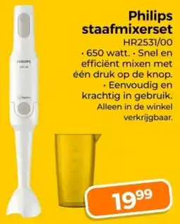 Trekpleister Philips Staafmixerset aanbieding